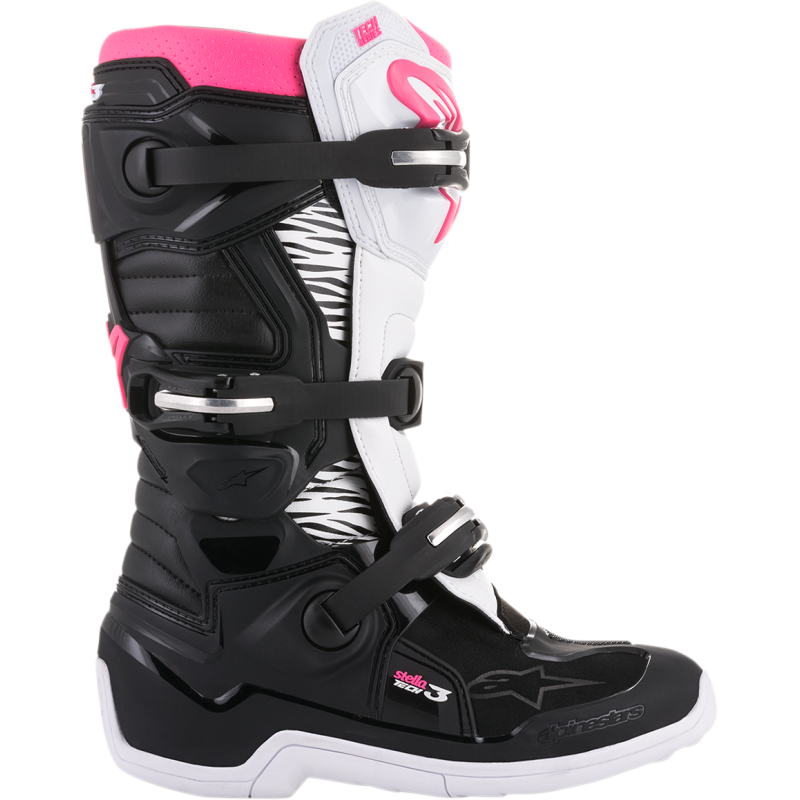 ALPINESTARS BOOT 4W TECH 3 BK/WT/PK 9 2013218-130-9