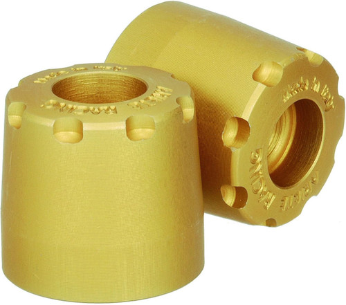 Ariete Alu-Rub Gold Handlebar End Weights (12997/YA-O)