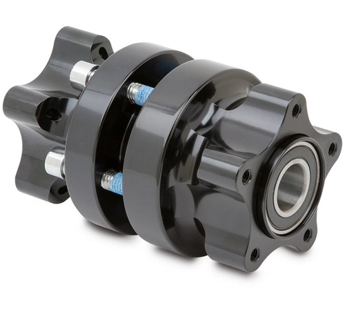 Arlen Ness Black Dual Disc Cartridge Hub Kit for Front Wheel (71-614)