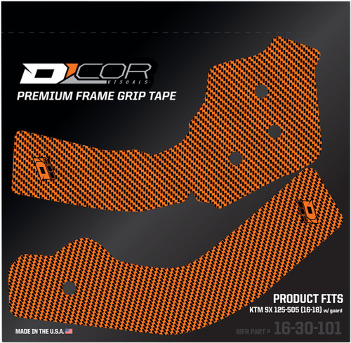 D'Cor Visuals KTM Orange Premium Frame Grip Tape (16-30-101)