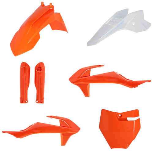 Acerbis Orange/White Full Body Plastic Kit (2980585321)