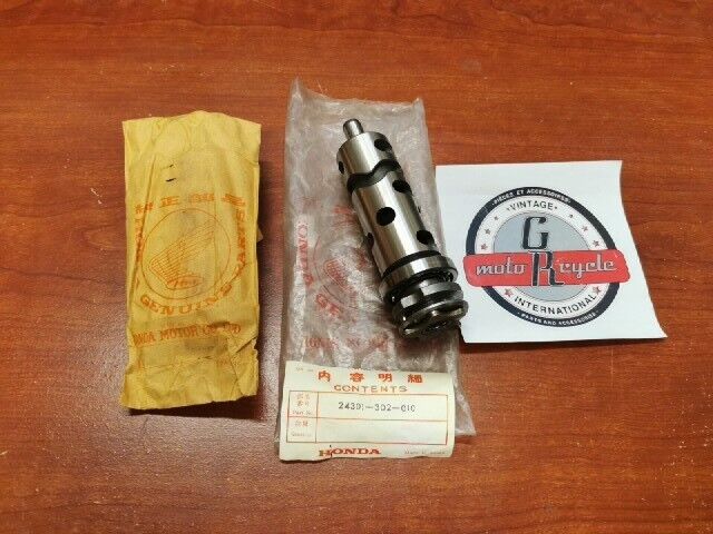 NOS HONDA CD175 GEAR SHIFT DRUM 24301-302-010 H80
