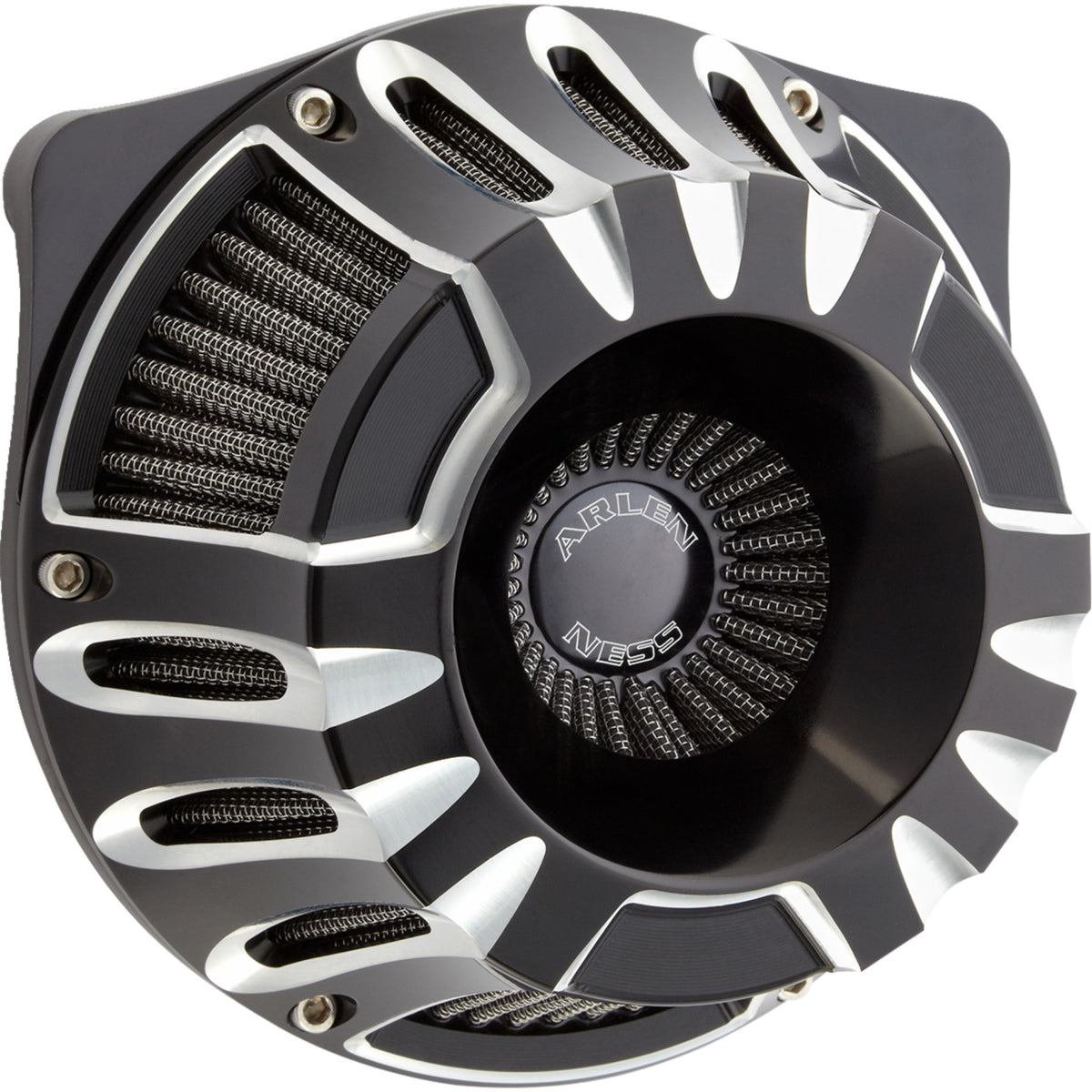 Arlen Ness Inverted Series Deep Cut Air Cleaner - 600-227 For Harley Road Glide / Touring / Softail / Street Glide 2023-2026
