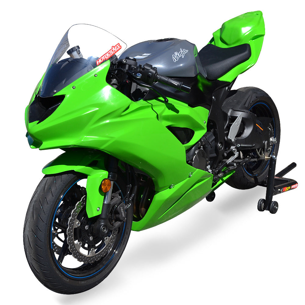 Hotbodies Racing Race Bodywork – ColorForm Green Kawasaki ZX6R 2019-20