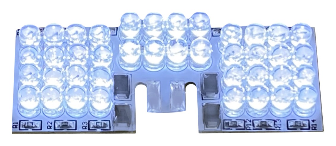Custom Dynamics White Fender Tip Light LED Board For Harley Touring