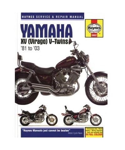 Haynes Manual Yamaha Virago XV535 / XV700 / XV750 / XV1000 / XV1100 1981-2003