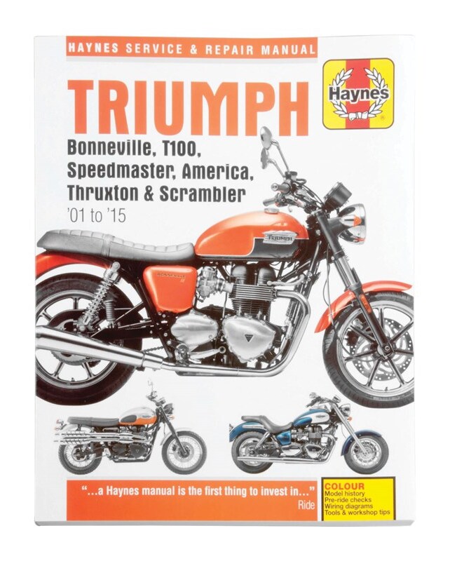 Haynes Repair Manual Triumph Bonneville / T100 / Speedmaster / America / Thruxton / Scrambler 2001-2015