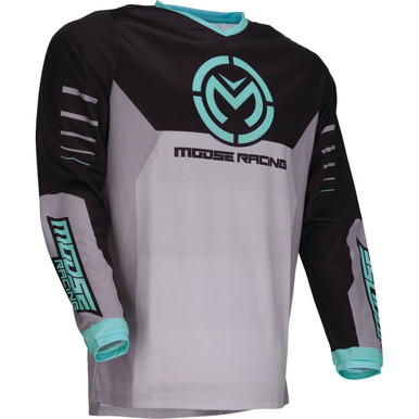 Moose Offroad - Qualifier Jersey - Gray/Teal - 3XL