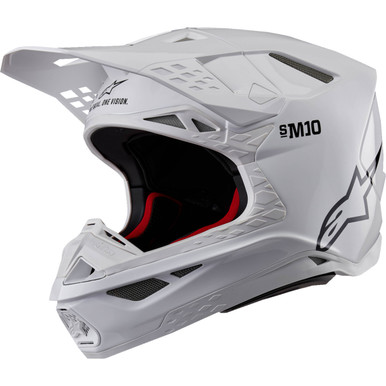 Alpinestars #8300323-2180-XS - Supertech M10 Helmet - Solid - MIPS - Gloss White - XS
