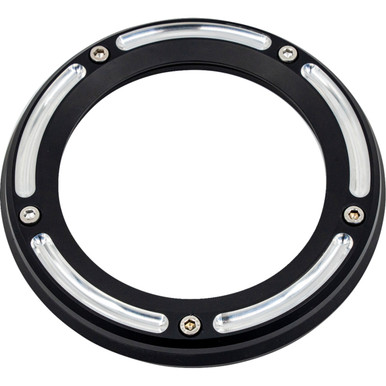 Trask #TM-0041RC - Assault Derby Cover with Window - Reverse Cut - Big Twin
