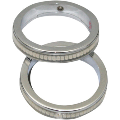 Custom Dynamics #WA56-CC - Wrap-Arounds™ LED Lights - 56 mm - Chrome - Clear/Amber