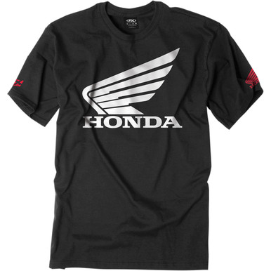 Factory Effex #15-88312 - Honda Big Wing T-Shirt - Black - Large