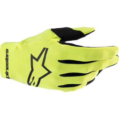 Alpinestars #3561824-551-S - Radar Gloves - Fluo Yellow/Black - Small