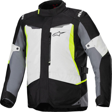 Alpinestars #3200625-9145-L - ST-1 WP Jacket - Ice Gray/Black/Yellow Fluo - Large