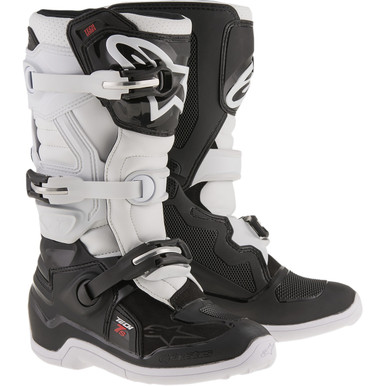 Alpinestars #2015017-12-5 - Youth Tech 7S Boots - Black/White - US 5 / EU 38