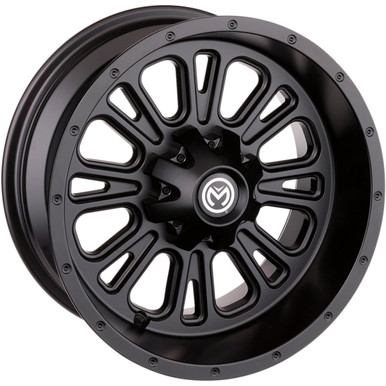 Moose Offroad - Wheel - 399X - Rear - Black - 12x8 - 4/156 - 4+4