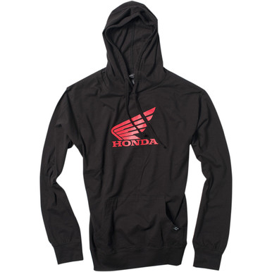Factory Effex #20-88312 - Honda Wing Pullover Hoodie - Black - Medium