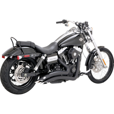Vance & Hines 2006-2009 Harley-Davidson Super Glide EFI FXDI 2-into-2 Big Radius Exhaust System - Matte Black