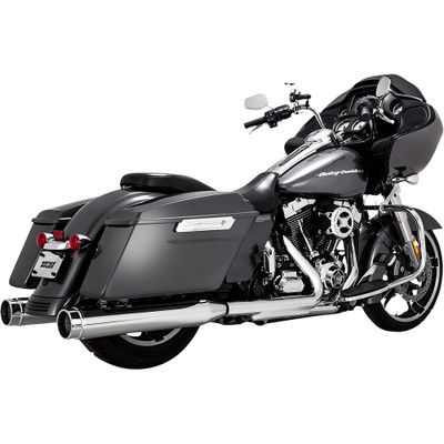 Vance & Hines 2009-2013 Harley-Davidson Road King Classic FLHRC 4-1/2" Torquer Mufflers for '95-'16 FL - Chrome