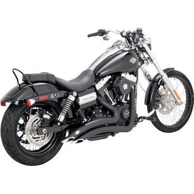 Vance & Hines 2010-2017 Harley-Davidson Street Bob FXDB Big Radius Exhaust System - Black