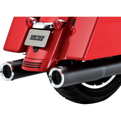 Vance & Hines 2017-2024 Harley-Davidson Road King Police FLHP Hi-Output Mufflers - Black